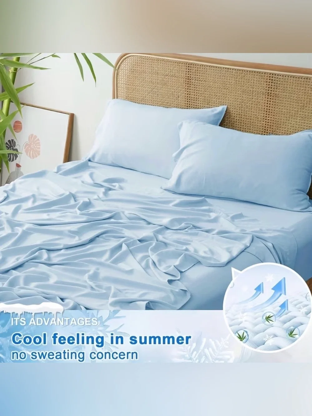 Cooling Bed Sheet Set - Dark Grey